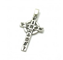 PE001120  Sterling silver pendant egyption cross 925 solid